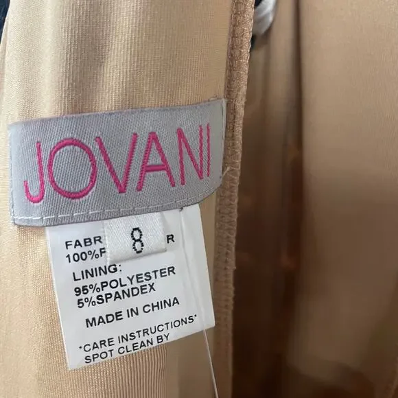 Jovani Style 04807 Black Multi Color Sequin Fit and Flare Gown Women's 8 - Picture 9 of 13